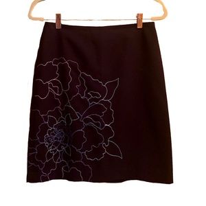 Navy Loft A-Line Skirt B8